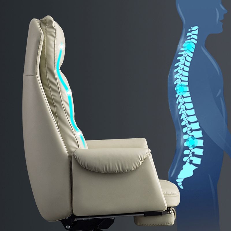 Modern High Back Management Chair Ergonomic Adjustable Executive Leather Chair Clearhalo 'furn' 'furn_office_chair' 'Furniture' 'furniture_office_chair' 'Office Chairs' 'Office Furniture' 'office_chair' 1200x1200_845b0150-1a9c-4cf9-a861-8c5658a3195c