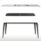 Mesa de comedor rectangular de piedra sinterizada, mesa de comedor moderna para cocina
