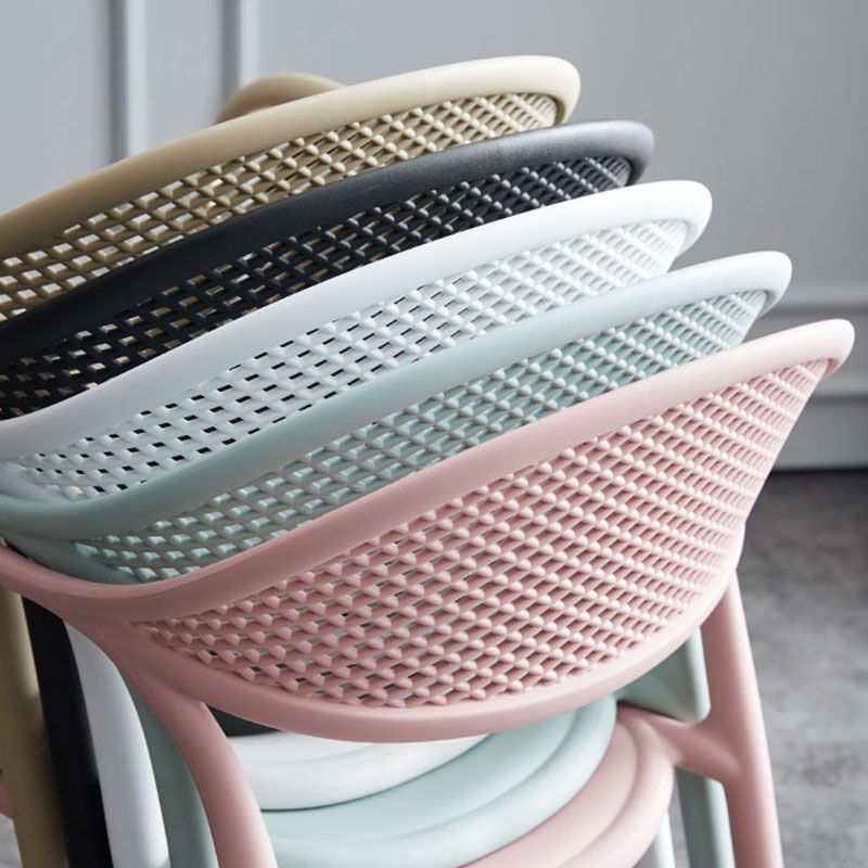 Nordic Design Arm Open Back Dining Side Chair Plastic Side Chair Clearhalo 'Dining Chairs' 'Dining Tables & Seating' 'dining_chair' 'furn' 'furn_dining_chair' 'Furniture' 'furniture_dining_chair' 'Kitchen & Dining Furniture' 1200x1200_845cdb9b-3e34-4904-af25-dfc21f78341a