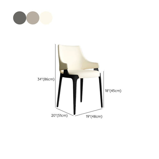 Dining Room Upholstered Side Chair Industrial Parsons Armless Chair