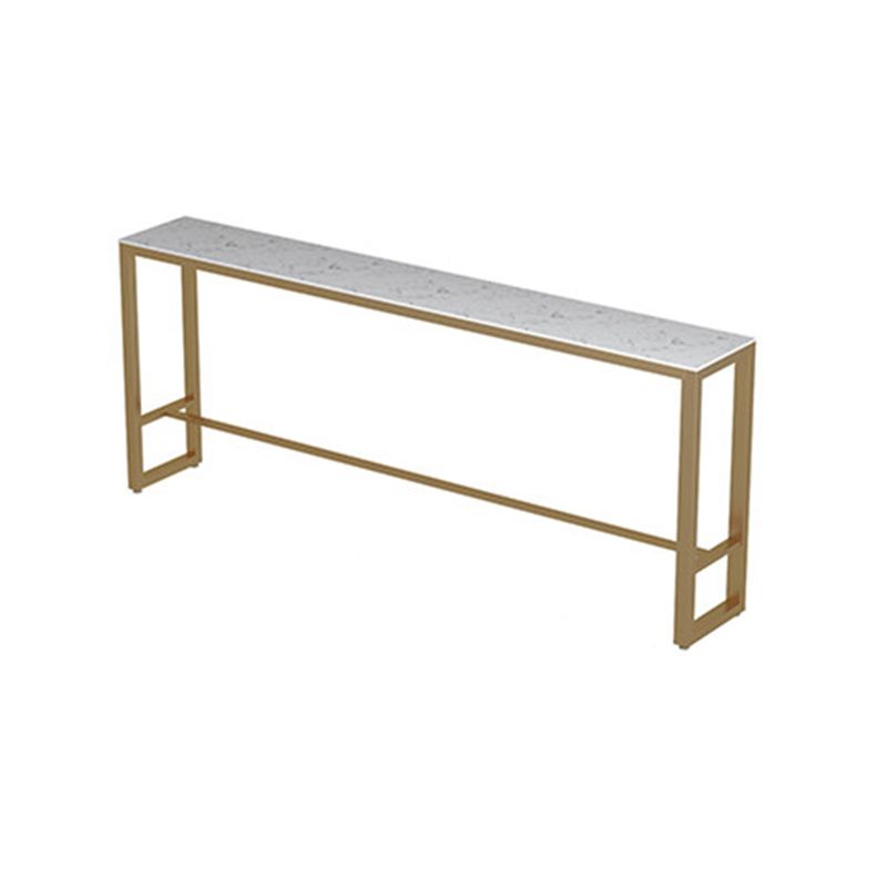 Glam Pub Table Set 1/2/4 Pieces Faux Marble Bar table with Backless Stools Clearhalo 'Bar Furniture' 'furn' 'furn_home_bar_bar_sets' 'Furniture' 'Home Bars & Bar Sets' 'home_bar_bar_sets' 'Kitchen & Dining Furniture' 1200x1200_8460c1c7-ba06-4c5f-b0fe-fda846a4ad2c