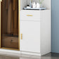 Modern Style Glass Wardrobe Bedroom Wardrobe Closet with Drawer Clearhalo 'Armoires & Wardrobes' 'armoires_wardrobes' 'Bedroom Furniture' 'furn' 'furn_armoires_wardrobes' 'Furniture' 1200x1200_8460e1d0-e378-49c0-ad0a-da52715bd6be