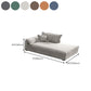 Glam Cushioned Chaise Lounge Recessed Arms Chaise with Three Pillows for Bedroom Clearhalo 'Chairs & Seating' 'Chaise Lounge' 'chaise_lounge' 'furn' 'furn_chaise_lounge' 'Furniture' 'Living Room Furniture' 1200x1200_846111e3-edee-40f3-bedb-d32133b96c04