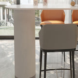 Moderner gesinterte Steinbistro -Tisch Doppelpodest Bar Tisch