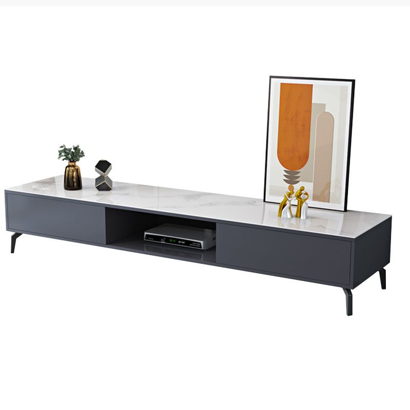 Glam Glass Top Media Console TV Stand Engineered Wood TV Console Clearhalo 'furn' 'furn_tv_stands_entertainment_centers' 'Furniture' 'Living Room Furniture' 'TV Stands & Entertainment Centers' 'TV Stands & Media Storage Furniture' 'tv_stands_entertainment_centers' 1200x1200_84633809-7dc0-4eab-8504-30b2375d4376