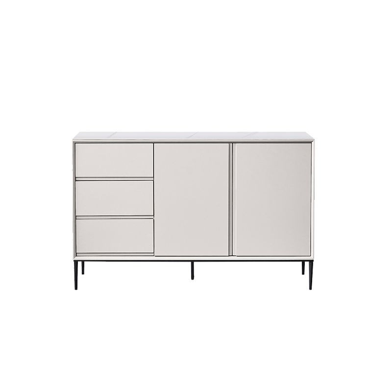 Tavolo di gioia in pietra sinterizzata Finitura antica a 3 disegni con gambe metalliche