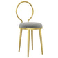Glam Velvet Dining Chair Open Back Dining Side Furniture with Gold Legs in Matte Finish Clearhalo 'Dining Chairs' 'Dining Tables & Seating' 'dining_chair' 'furn' 'furn_dining_chair' 'Furniture' 'Kitchen & Dining Furniture' 1200x1200_846448f0-bb8d-4518-8694-c22f014cd105