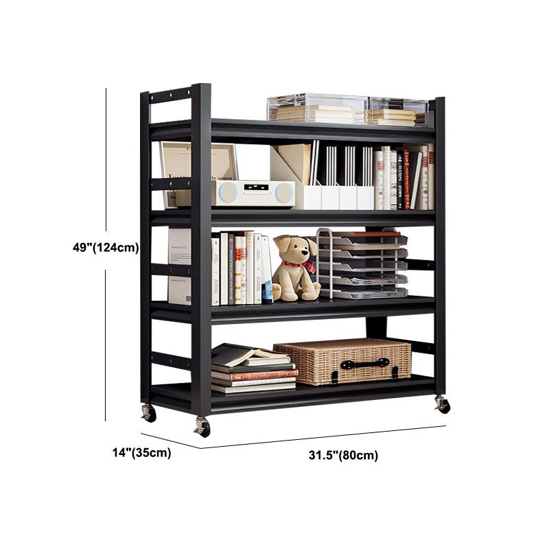 Etagere Shelf Bookcase Contemporary Steel Book Shelf for Study Room