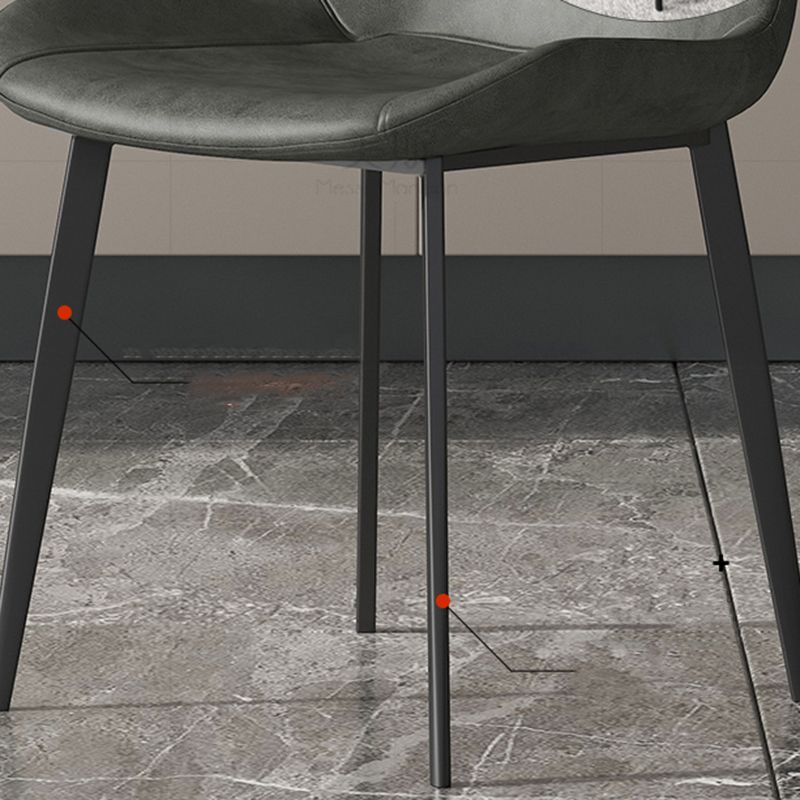 Industrial Armless Dining Chairs Upholstered Side Chair for Home Clearhalo 'Dining Chairs' 'Dining Tables & Seating' 'dining_chair' 'furn' 'furn_dining_chair' 'Furniture' 'Kitchen & Dining Furniture' 1200x1200_8466a931-065c-4d50-919a-475877ff5f82