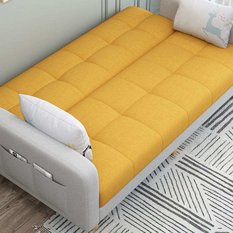 Convertible Biscuit Back Sofa Bed 32.28"High Square Arm Sofa for Apartment Clearhalo 'furn' 'furn_sofas' 'Furniture' 'furniture_sofas' 'kitchen' 'kitchen_sofas' 'Living Room Furniture' 'Sofa' 'sofas' 1200x1200_846911a5-b093-4a1c-9564-92f56bdd6374