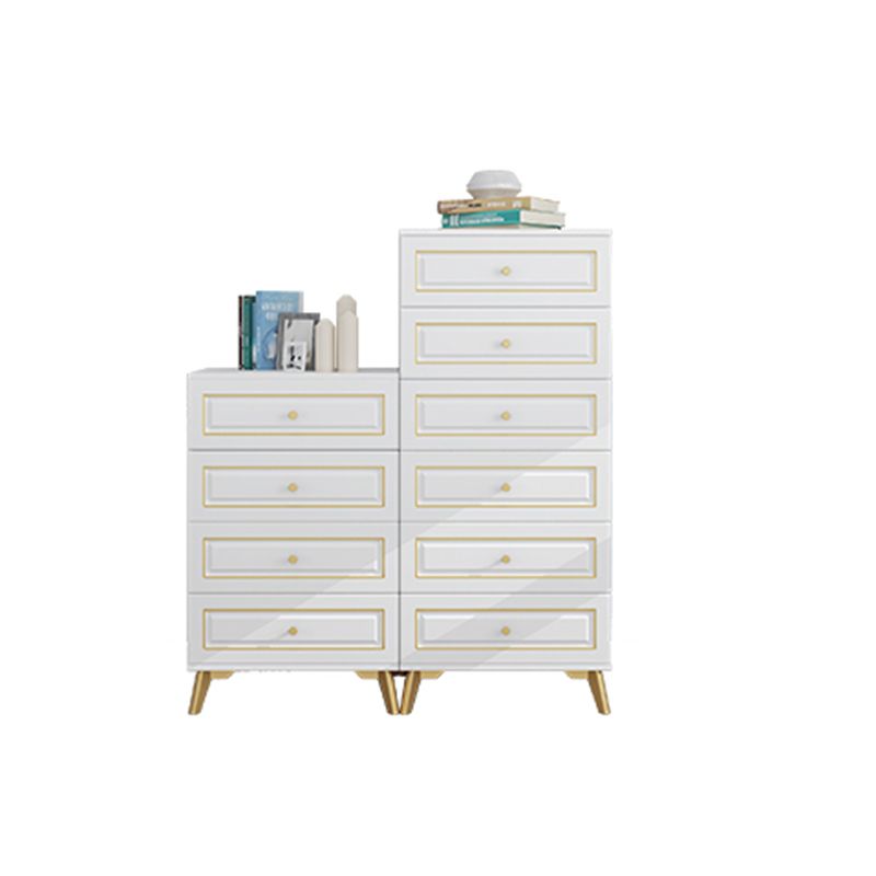 Cómoda de almacenamiento de dormitorio contemporánea Cómoda vertical de madera con cajones