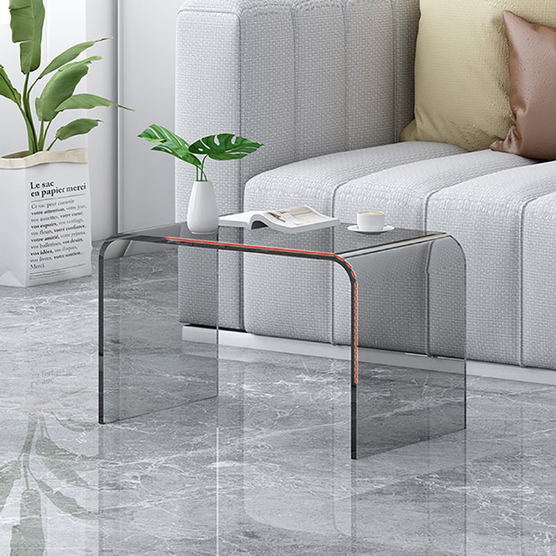 C-Shape Sofa Side Accent Table Plastic Contemporary Side Table Clearhalo 'Coffee & Accent Tables' 'End & Side Tables' 'end_side_tables' 'furn' 'furn_end_side_tables' 'Furniture' 'Living Room Furniture' 1200x1200_846bc6ba-0472-4a1c-a6d6-d49ec8012b17