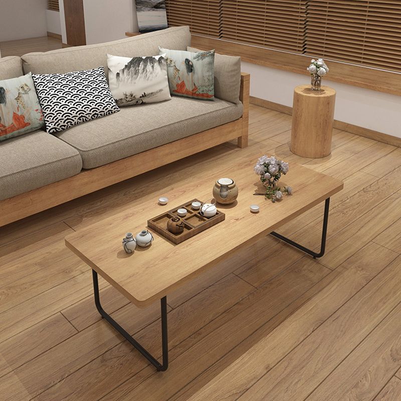 Sled 1 Single Coffee Table Scandinavian Pine Wood Rectangular Cocktail Table Clearhalo 'Coffee & Accent Tables' 'Coffee Tables' 'coffee_tables' 'furn' 'furn_coffee_tables' 'Furniture' 'Living Room Furniture' 1200x1200_846e6538-3f50-4a6a-8e5c-a5bc04f77305