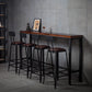 Industrial Rectangle Bar Table Set 1/5 Pieces Solid Wood Counter Table for Indoor Clearhalo 'Bar Furniture' 'furn' 'furn_home_bar_bar_sets' 'Furniture' 'Home Bars & Bar Sets' 'home_bar_bar_sets' 'Kitchen & Dining Furniture' 1200x1200_8470ebf7-0649-46b9-bf24-d5c142a7ee10