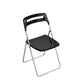 Moderne klappbare Back Metal Armless Ess Chairs (Set 4/8)