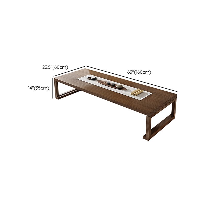 1 Rectangle Coffee Table Solid Wood Sled Single Coffee Table Clearhalo 'Coffee & Accent Tables' 'Coffee Tables' 'coffee_tables' 'furn' 'furn_coffee_tables' 'Furniture' 'Living Room Furniture' 1200x1200_847262bb-0652-4954-a4d4-6e09a16c3d04