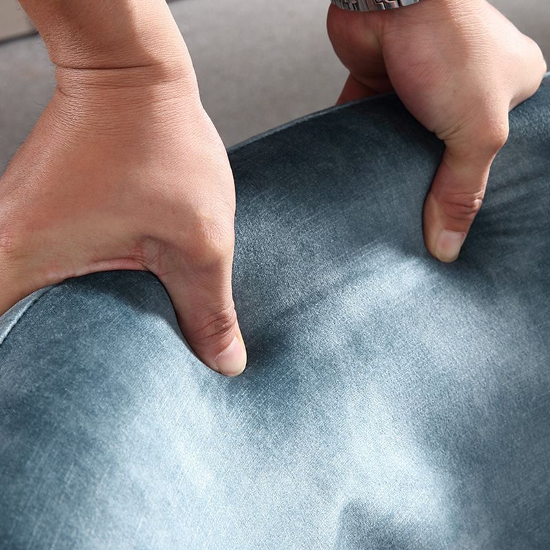 Blue Armless Lounge Chair Armless Fixed Back Bedroom Ottoman Set Clearhalo 'Accent Chairs' 'accent_chairs' 'Chairs & Seating' 'furn' 'furn_accent_chairs' 'Furniture' 'Living Room Furniture' 1200x1200_84778c09-97b4-420d-ab55-c1d964beacd4