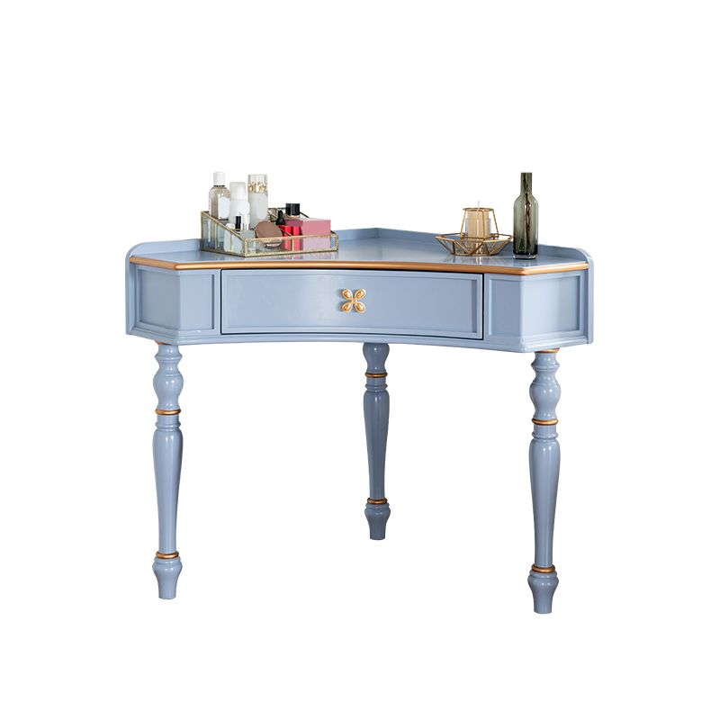 1/4 Drawers Solid Wood Vanity Desk Victorian Makeup Vanity Desk