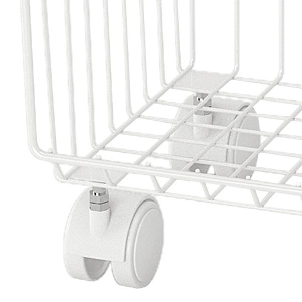 Estantería de estilo moderno estantería de metal de espalda cerrada con ruedas de lanzador para uso en el hogar