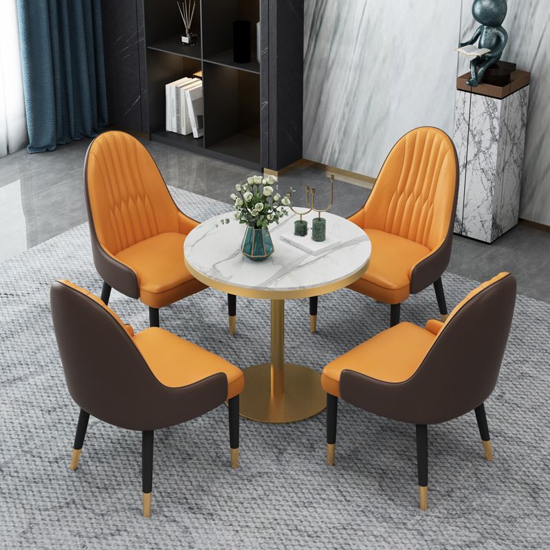1/2/4/5 Pcs Metal Scandinavian Dining Room Set with Round Table Dinette Set Clearhalo 'Dining Room Sets' 'Dining Tables & Seating' 'dining_room_set' 'furn' 'furn_dining_room_set' 'Furniture' 'furniture_dining_room_set' 'Kitchen & Dining Furniture' 'kitchen&dining_furn' 'kitchen' 1200x1200_847a443d-ec06-48a7-832e-ad670a2cae97