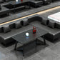 Industrial Sintered Stone Dinner Room Kitchen Table Black Table with Black Frame for Dining Room Clearhalo ' dining_table' 'Dining Tables & Seating' 'Dining Tables' 'furn' 'furn_dining_table' 'Furniture' 'furniture_dining_table' 'Kitchen & Dining Furniture' 'kitchen&dining_furn' 'kitchen' 'kitchen_dining_table' 1200x1200_847a7574-2478-4163-8ff2-855834c9a0ab