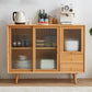 Minimalism Wood Cupboard Glass Doors Kitchen Sideboard for Living Room Clearhalo 'buffet_sideboard' 'Buffets & Sideboards' 'furn' 'furn_buffet_sideboard' 'Furniture' 'furniture_buffet_sideboard' 'Kitchen & Dining Furniture' 1200x1200_847a77c3-338b-4107-9330-3bc256f4b4a0