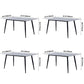 Simple Home Sintered Stone Dining Table Rectangle Shape Dining Table with 4 Legs Base Clearhalo ' dining_table' 'Dining Tables & Seating' 'Dining Tables' 'furn' 'furn_dining_table' 'Furniture' 'furniture_dining_table' 'Kitchen & Dining Furniture' 'kitchen&dining_furn' 'kitchen' 'kitchen_dining_table' 1200x1200_847cffb1-2bd0-43b0-94d3-739e950fa1d3
