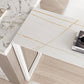 Stone Modern Indoor Bistro Bar Table Double Pedestal Bar Height Cocktail Table Clearhalo 'Bar Furniture' 'Bar Tables' 'bar_tables' 'Furniture' 'furniture_bar_tables' 'Kitchen & Dining Furniture' 'kitchen&dining_furn' 'kitchen' 1200x1200_847d7fa6-5f62-4b4e-b70d-7d8b06a71153