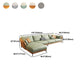 Inverted Armrest with Pillow Back Imitation Leather Sofa Bed Sponge/latex Padded Sofa