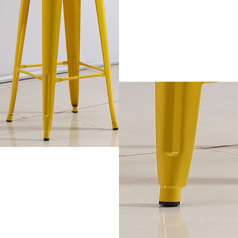 Industrial Iron 30" Barstool Indoor Stackable Tall Stool with Square Seat Clearhalo 'Bar Furniture' 'Bar Stools' 'bar_stools' 'furniture_bar_stools' 'Kitchen & Dining Furniture' 'kitchen&dining_furn' 'kitchen' 'kitchen_furn' Furniture' 1200x1200_8482ddbd-0851-48ac-971a-7c3733e07311