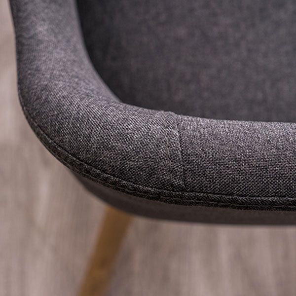 Modern Style Wood Arm Chair Upholstered Fabric Dining Side Chair 19.6"x19.6"x29.9" Clearhalo 'Dining Chairs' 'Dining Tables & Seating' 'dining_chair' 'furn' 'furn_dining_chair' 'Furniture' 'furniture_dining_chair' 'Kitchen & Dining Furniture' 1200x1200_84830246-fdd9-431b-bf25-fde94defd828