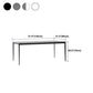 Modern Rectangle Dining Table Sintered Stone Top Table with 4 Black Metal Legs Clearhalo 'Dining Tables & Seating' 'Dining Tables' 'dining_table' 'furn' 'furn_dining_table' 'Furniture' 'Kitchen & Dining Furniture' 1200x1200_84835f07-bcf9-4cfb-becc-2dd375dd7c1d