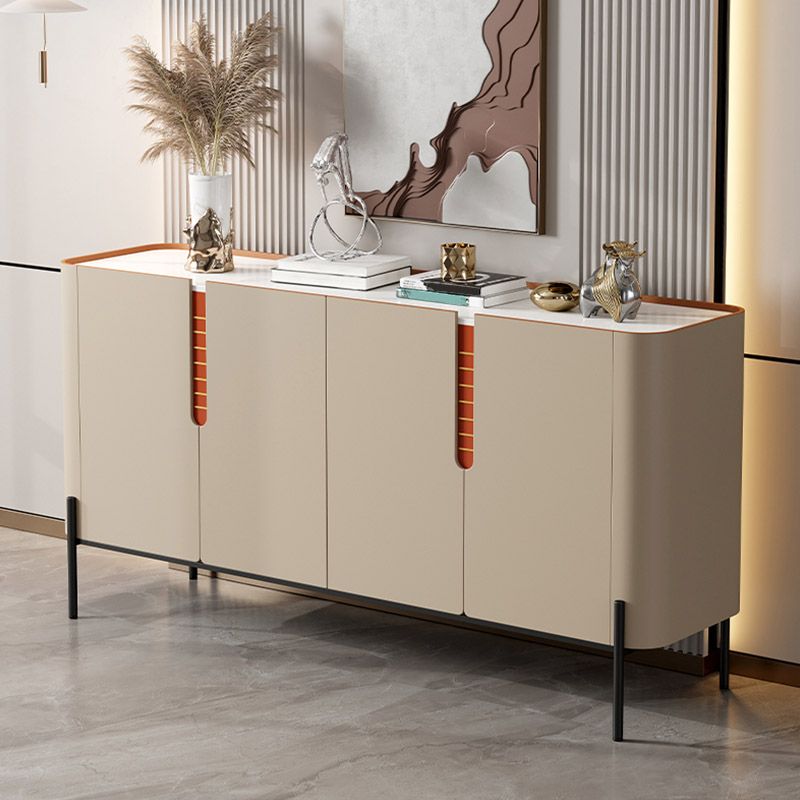 Stone Credenza Buffet de comedor de estilo contemporáneo con gabinetes