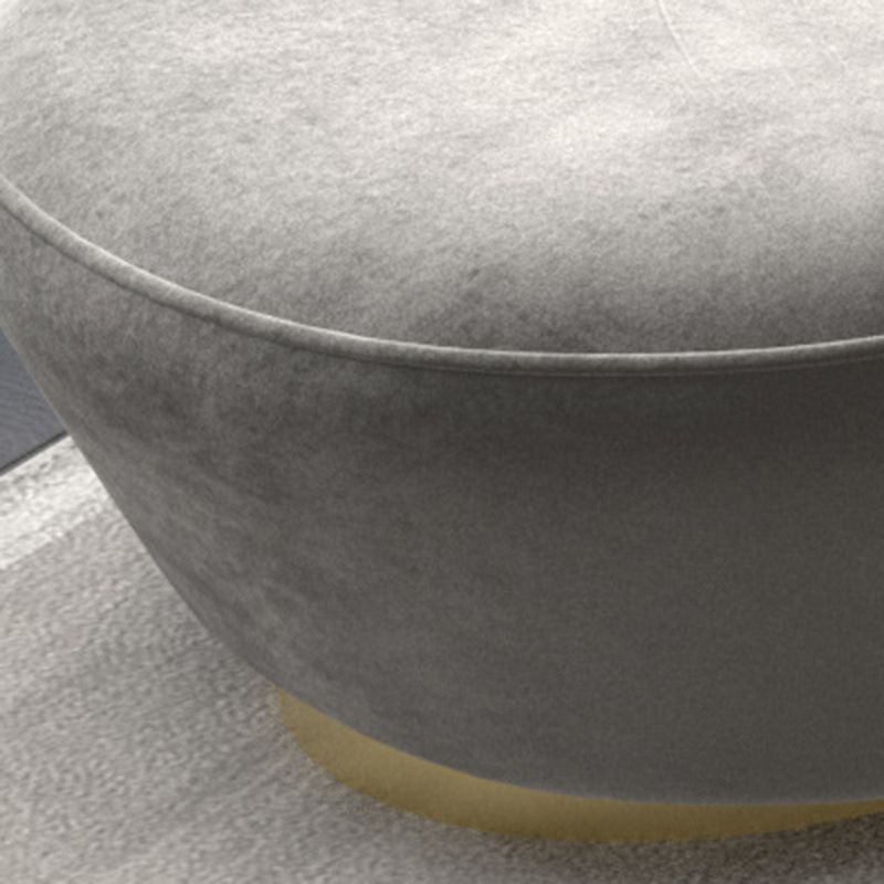 Contemporary Velvet Armless Sofa with Tight Back for Apartment