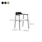 Industrial Indoor-Outdoor Chair Open Back Upholstered Dining Arm Chair