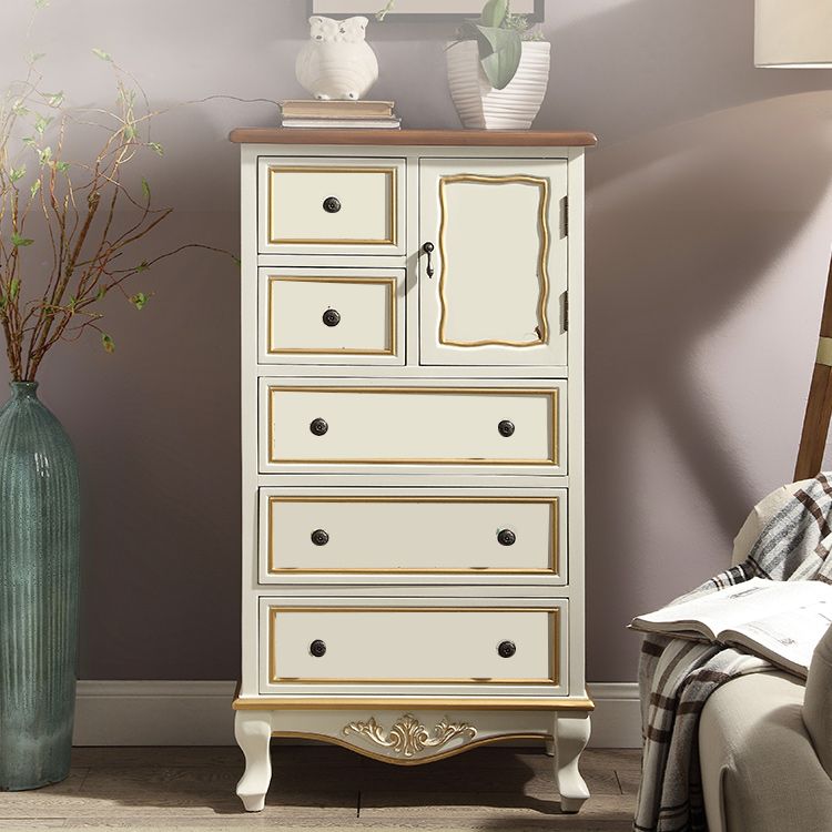 Cofre de almacenamiento tradicional Cómoda cómoda de almacenamiento de madera fabricada