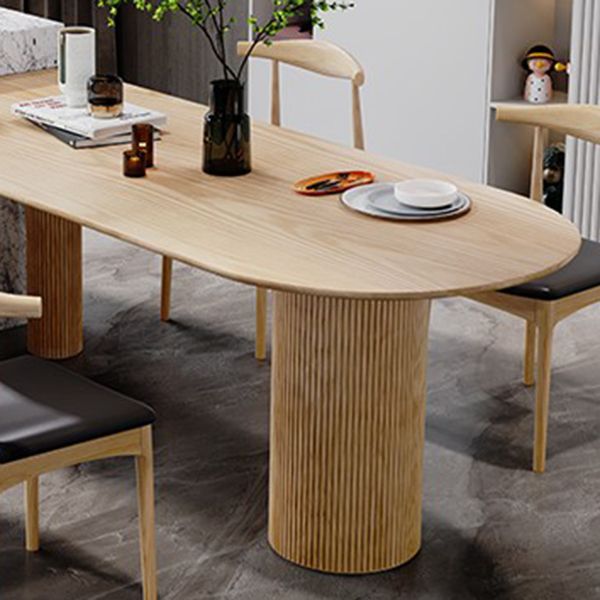Free Form Pine Wood Table for Restaurant Modern Dining Table with 3 Legs Clearhalo 'Dining Tables & Seating' 'Dining Tables' 'dining_table' 'furn' 'furn_dining_table' 'Furniture' 'furniture_dining_table' 'Kitchen & Dining Furniture' 'kitchen' 'kitchen_dining_table' 1200x1200_84877450-4173-4613-a17a-36492541aee9