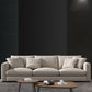 Sponge/latex Seat Filling Imitation Leather & Cotton & Linen Upholstered Rectangular Sofa Clearhalo 'furn' 'furn_sofas' 'Furniture' 'furniture_sofas' 'kitchen' 'kitchen_sofas' 'Living Room Furniture' 'Sofa' 'sofas' 1200x1200_8487ff2f-f354-4afd-9763-24b55800ec09