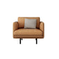 Modern Style Square Armrest Sponge Seat Filled with Leather & Leather Orange Sofa Clearhalo 'furn' 'furn_sofas' 'Furniture' 'furniture_sofas' 'kitchen' 'kitchen_sofas' 'Living Room Furniture' 'Sofa' 'sofas' 1200x1200_848ad444-1dc6-4062-86e2-10cc5f59e6b1