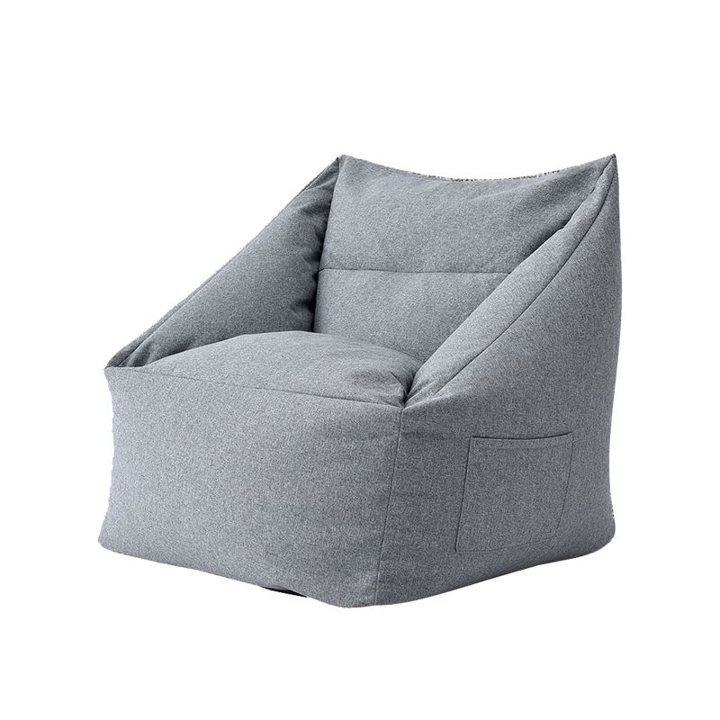 Linnen vat accentstoel 25,98 "l x 25,98" w x 27.55 "h wasbare stoel met opslag