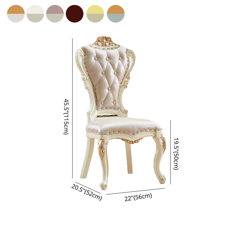 Victorian Style Dining Side Chair Dining Armless Side Chair for Home Use Clearhalo ' kitchen&dining_furn' 'Dining Chairs' 'Dining Tables & Seating' 'dining_chair' 'furn' 'furn_dining_chair' 'Furniture' 'furniture_dining_chair' 'Kitchen & Dining Furniture' 'kitchen' 1200x1200_848b539d-168a-4d62-83fc-0e90784784f3
