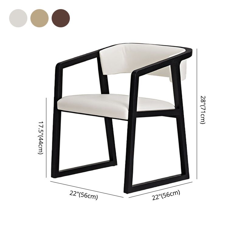Home Wood Traditional Dining Chair Open Back Dining Side Chair with Arm Clearhalo ' kitchen&dining_furn' 'Dining Chairs' 'Dining Tables & Seating' 'dining_chair' 'furn' 'furn_dining_chair' 'Furniture' 'furniture_dining_chair' 'Kitchen & Dining Furniture' 'kitchen' 1200x1200_848c04ba-e78f-486e-8aee-a827d953c6d1