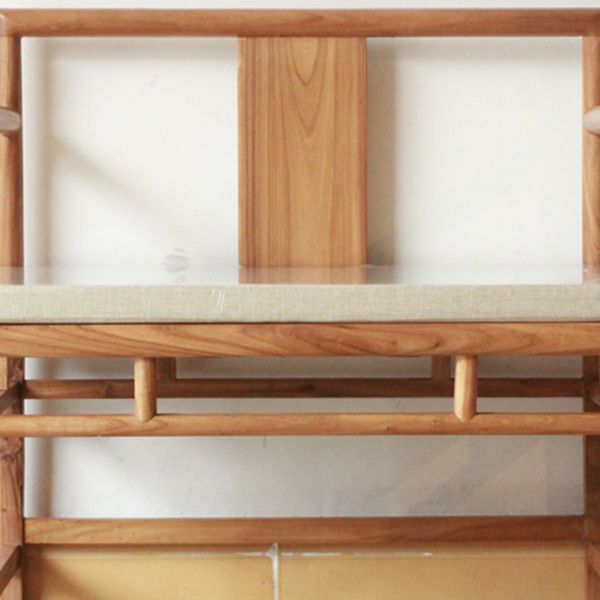 Traditional Style Brown Dining Chair Solid Wood Arm Chair for Home