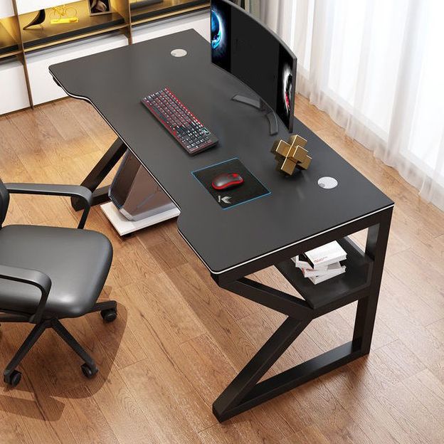 Bureau de bureau gratuit en bois fabriqué bureau d'ordinateur en acier en acier