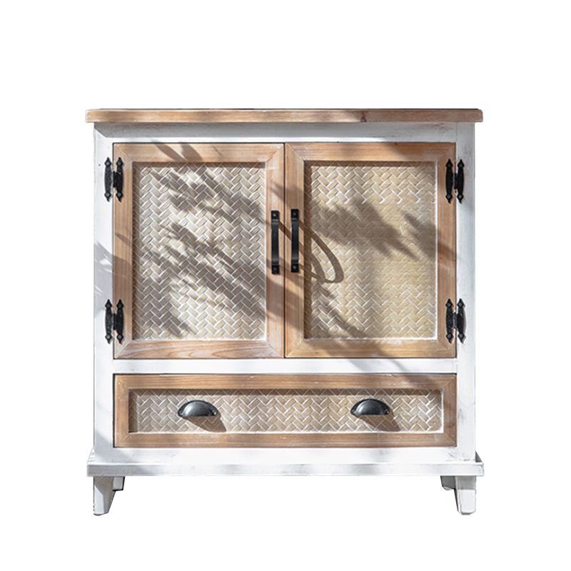 コンテンポラリー13.8 "幅の木製の胸、引き出し付きの長方形のアクセントキャビネット