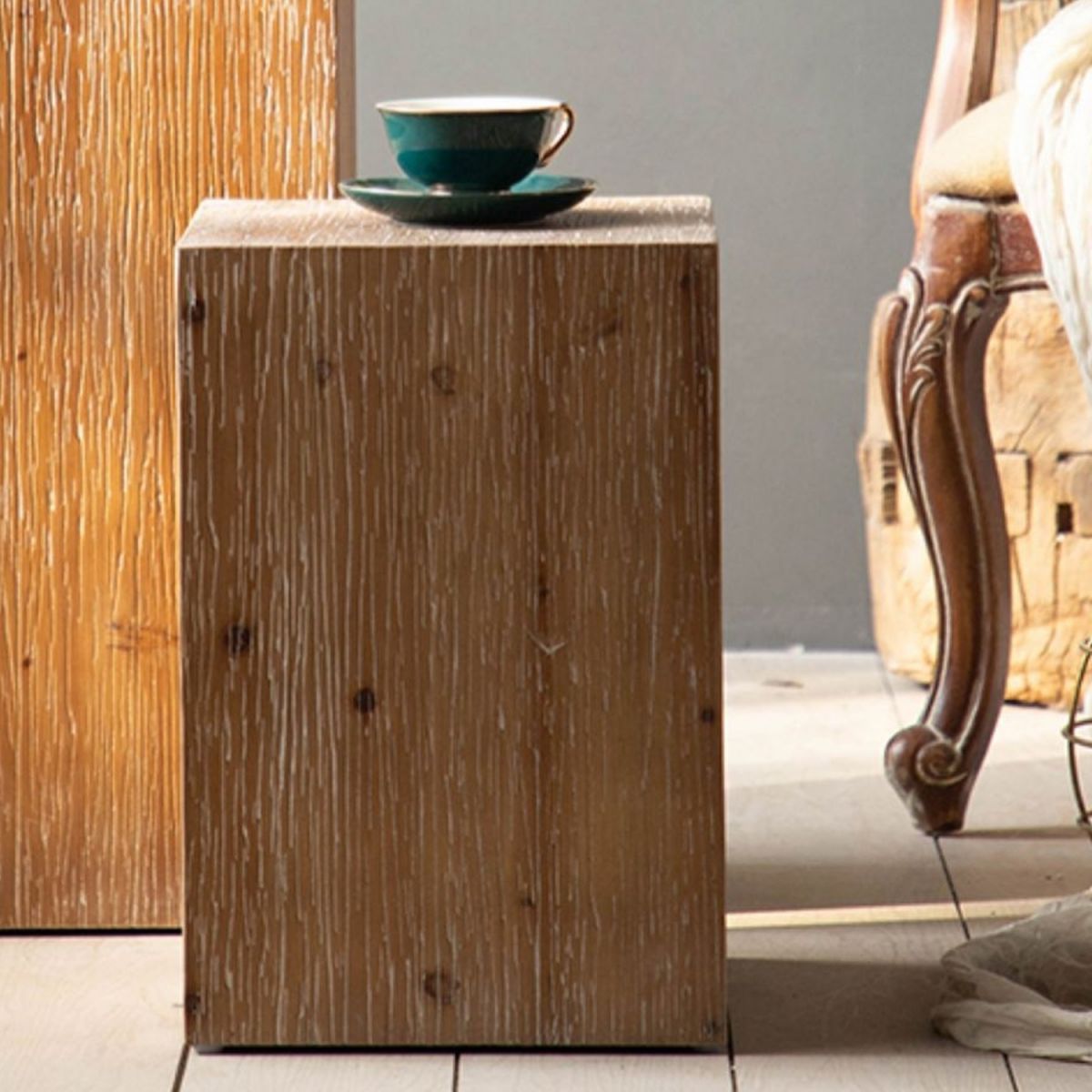 Scandinavian Medium Wood Coffee Table Wooden Coffee Cocktail Table for Living Room