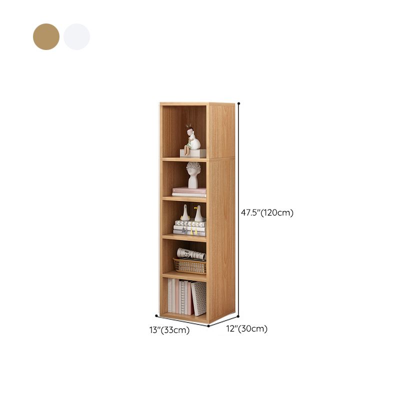 Modern Standard Bookshelf Wood Engineered Bookcase with Rectangular Shelves Clearhalo 'Bookcases' 'furn' 'furn_bookcases' 'Furniture' 'Office Furniture' 1200x1200_849565d8-676a-4c44-b08e-85477086c916