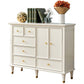 Modern Engineered Wood Buffet Sideboard 2-Door Dining Room Buffet Server in White Clearhalo 'buffet_sideboard' 'Buffets & Sideboards' 'furn' 'furn_buffet_sideboard' 'Furniture' 'Kitchen & Dining Furniture' 1200x1200_8495e918-6148-4715-91ab-64ba9fa2b4ea