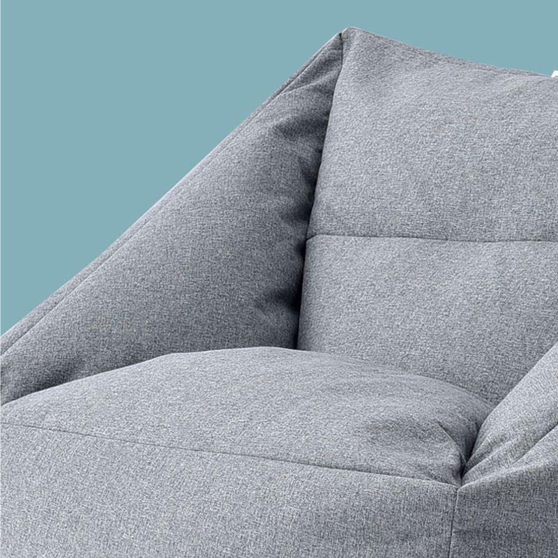 Linnen vat accentstoel 25,98 "l x 25,98" w x 27.55 "h wasbare stoel met opslag