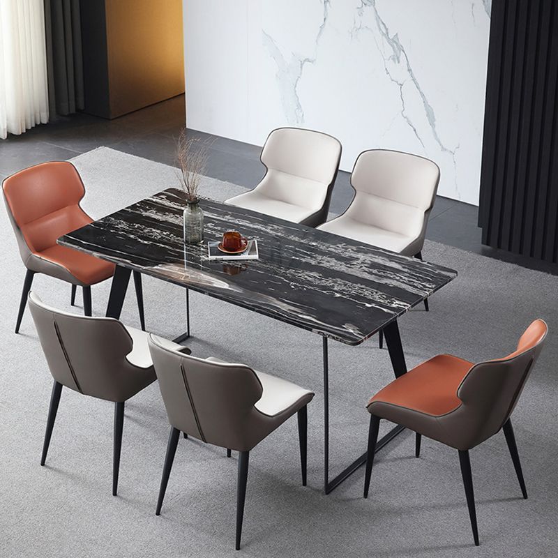 Modern Style Faux Leather Chairs Wingback Arm Chair for Home Use Clearhalo 'Dining Chairs' 'Dining Tables & Seating' 'dining_chair' 'furn' 'furn_dining_chair' 'Furniture' 'Kitchen & Dining Furniture' 1200x1200_84990199-3afe-445d-b7cf-cf03cfe9d285